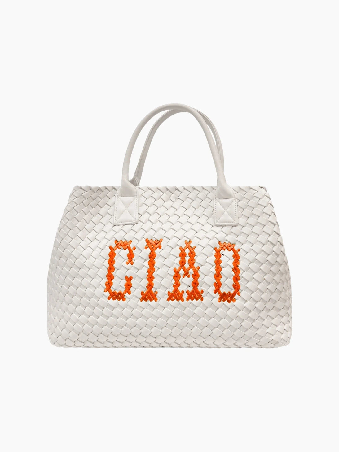 Ciao Embroidered Woven Bag