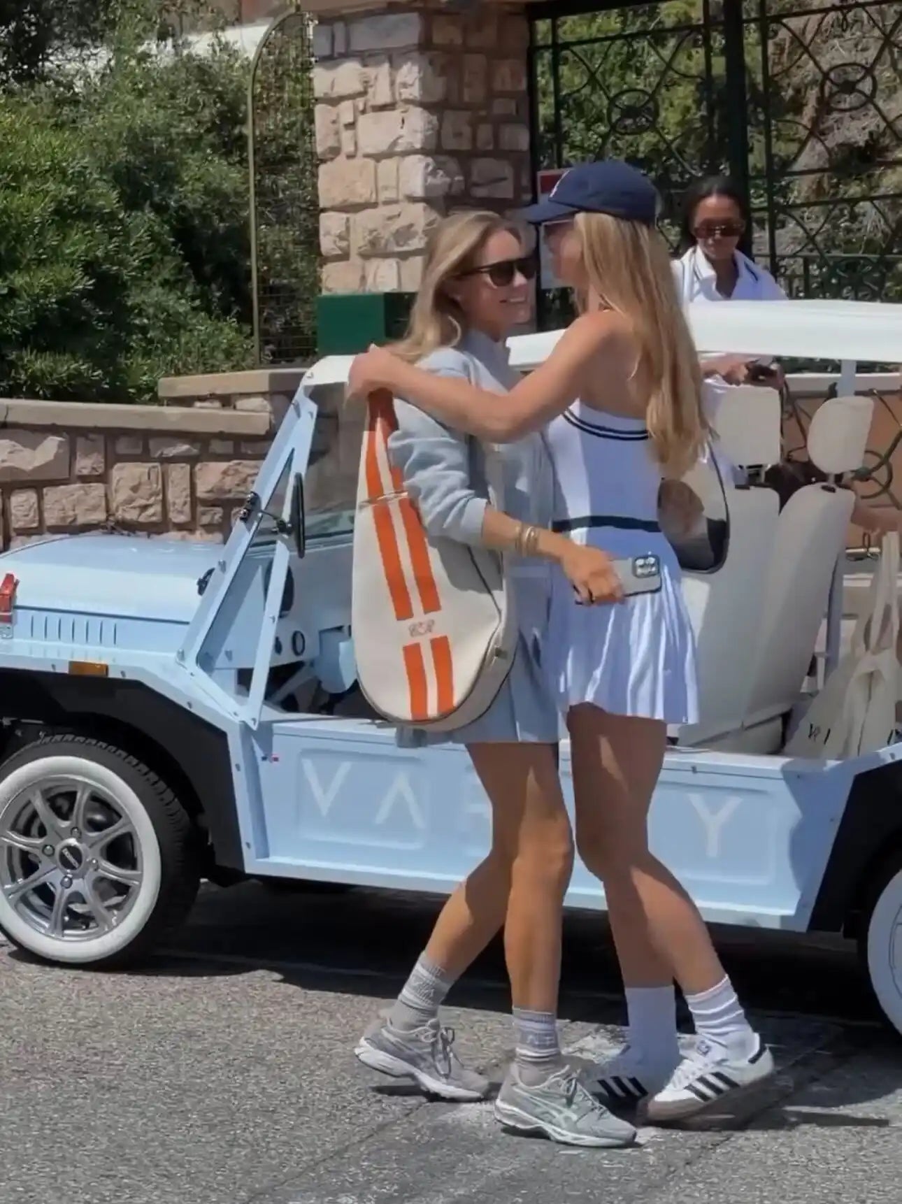 Personalised Cotton Striped Tennis Racket Case | The Go-To