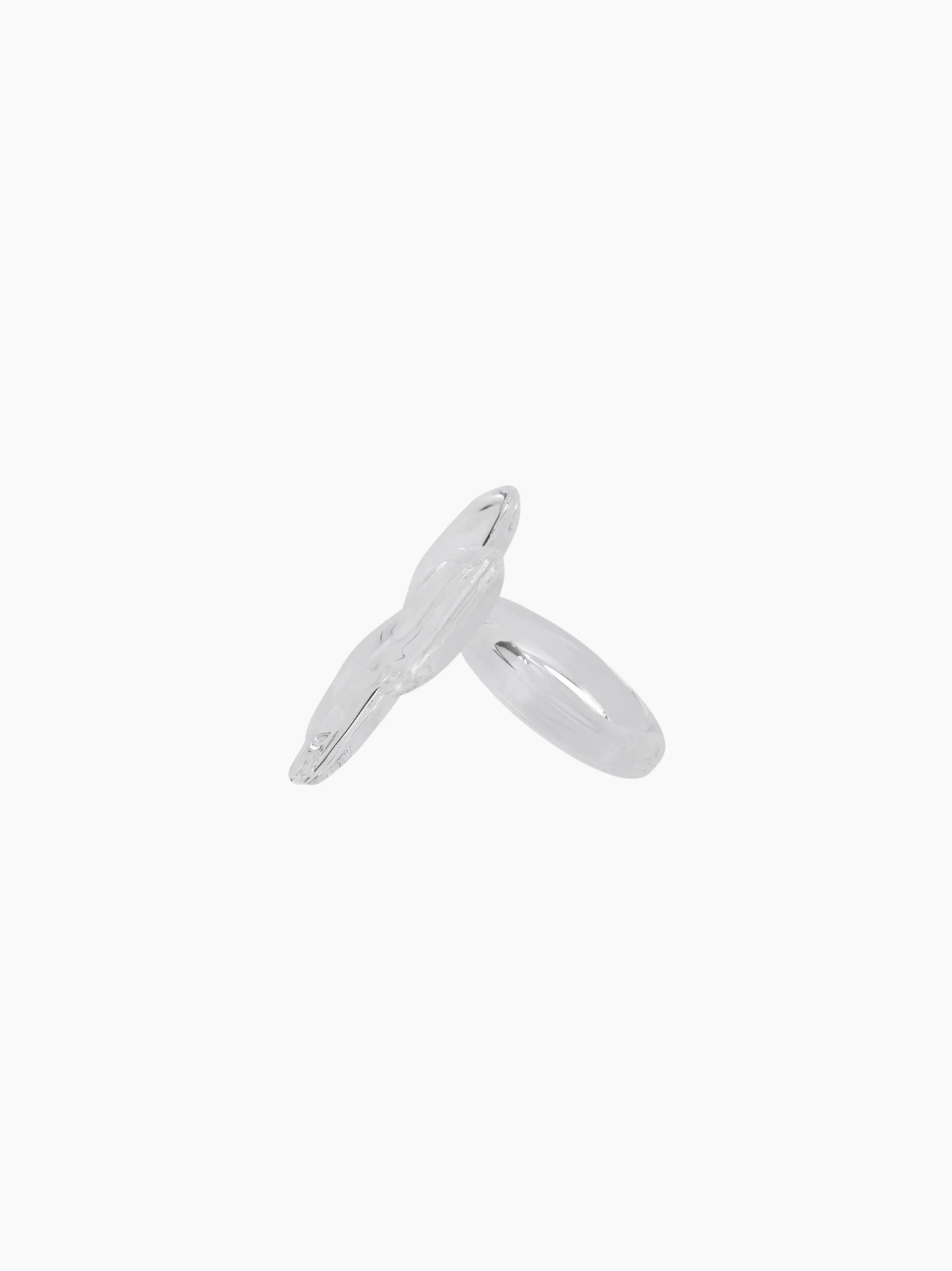 Bow Napkin Ring Clear Set of 4