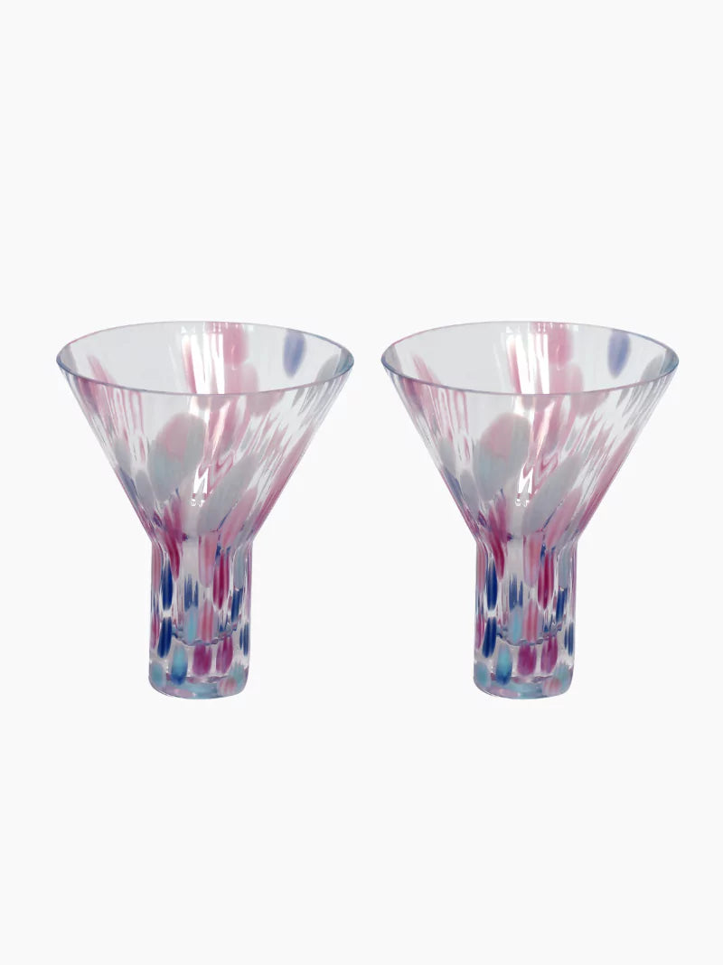 Colourful Cocktail Glasses Set