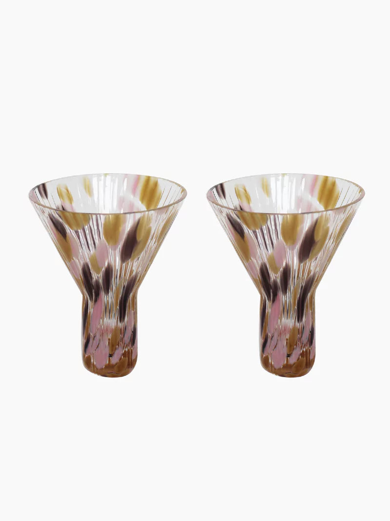 Colourful Cocktail Glasses Set