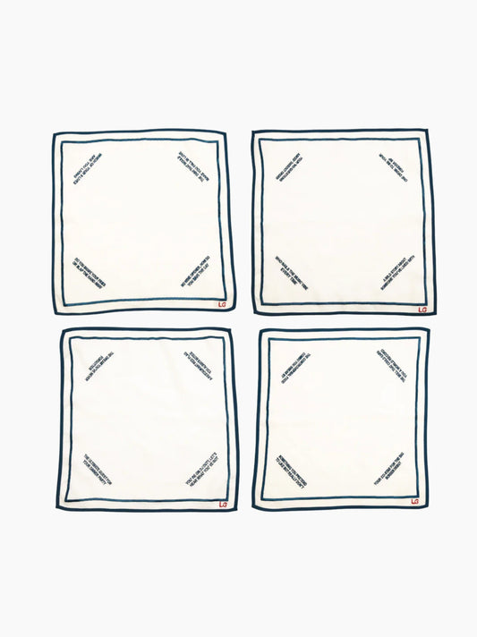 Conversation Starter Napkin Set of 4