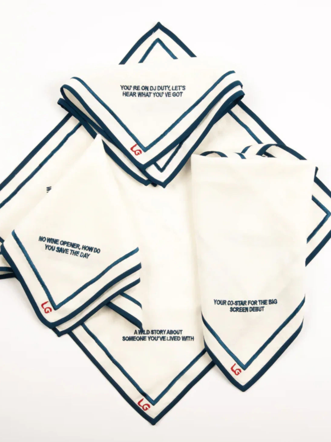 Conversation Starter Napkin Set of 4