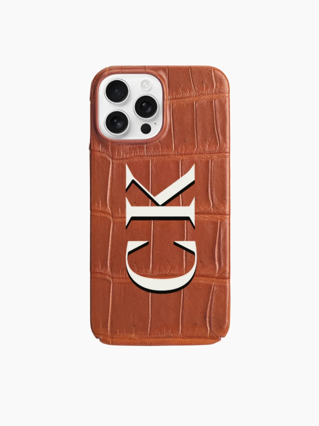 Tan Brown Crocodile iPhone Case