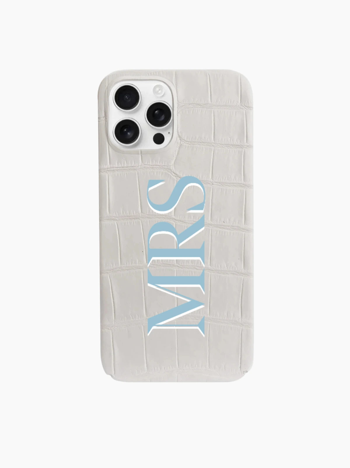 White Crocodile iPhone Case