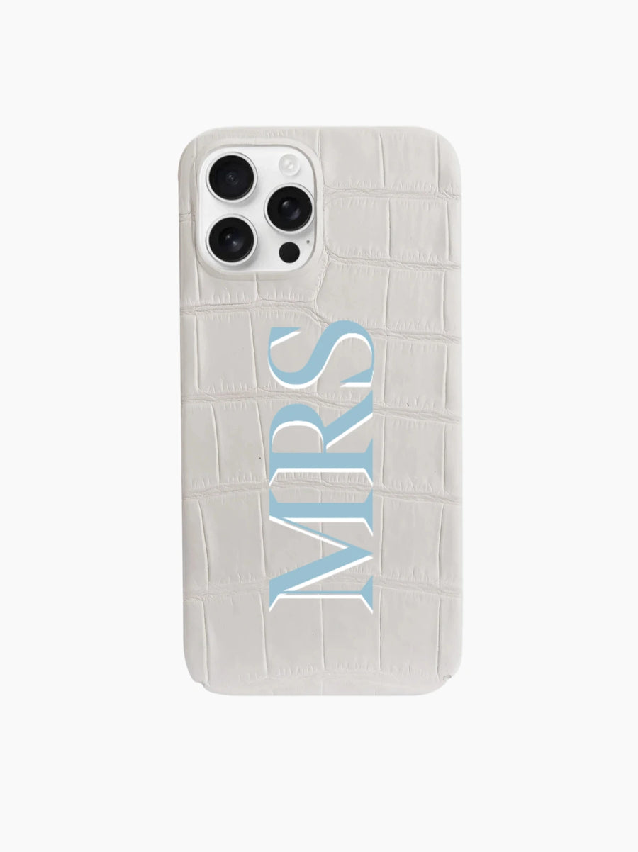 White Crocodile iPhone Case