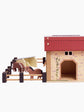 Wooden Toy Farmyard Stables Playset