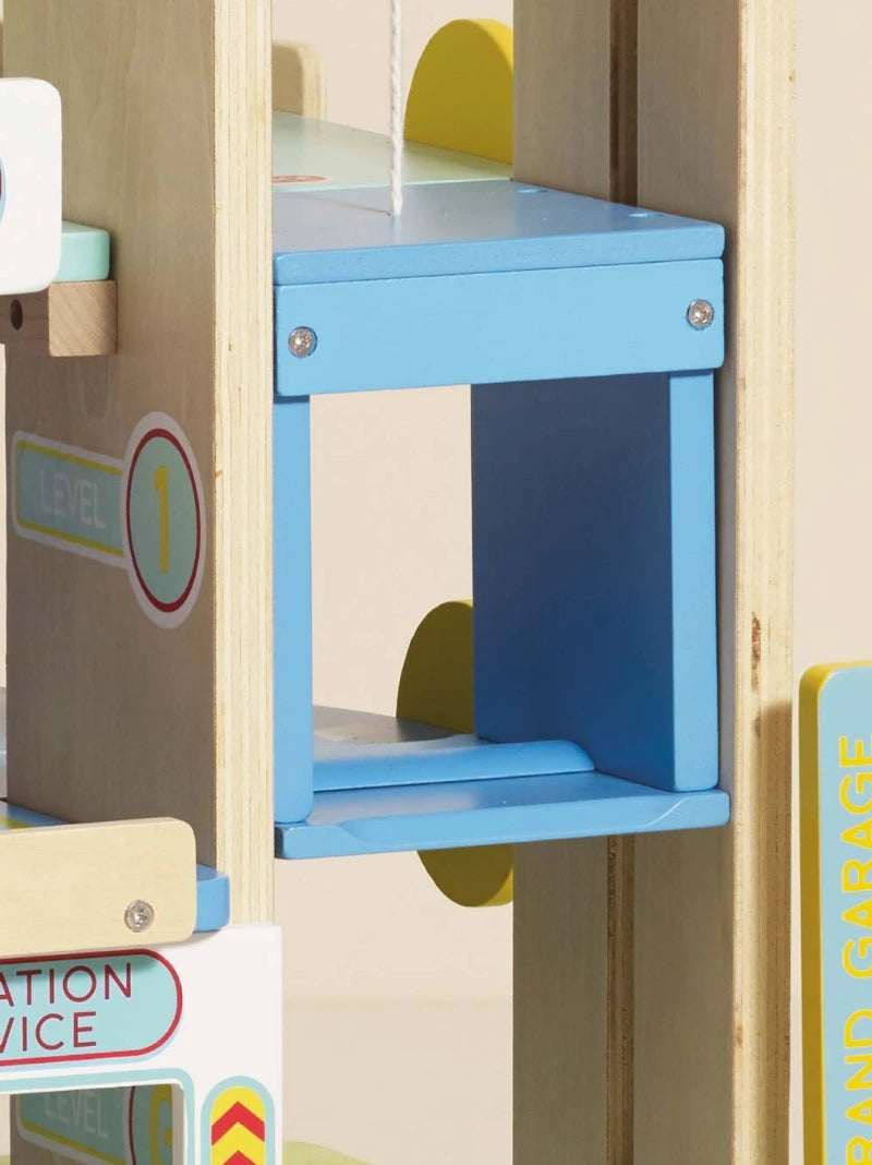 Le Grand Wooden Toy Car Garage