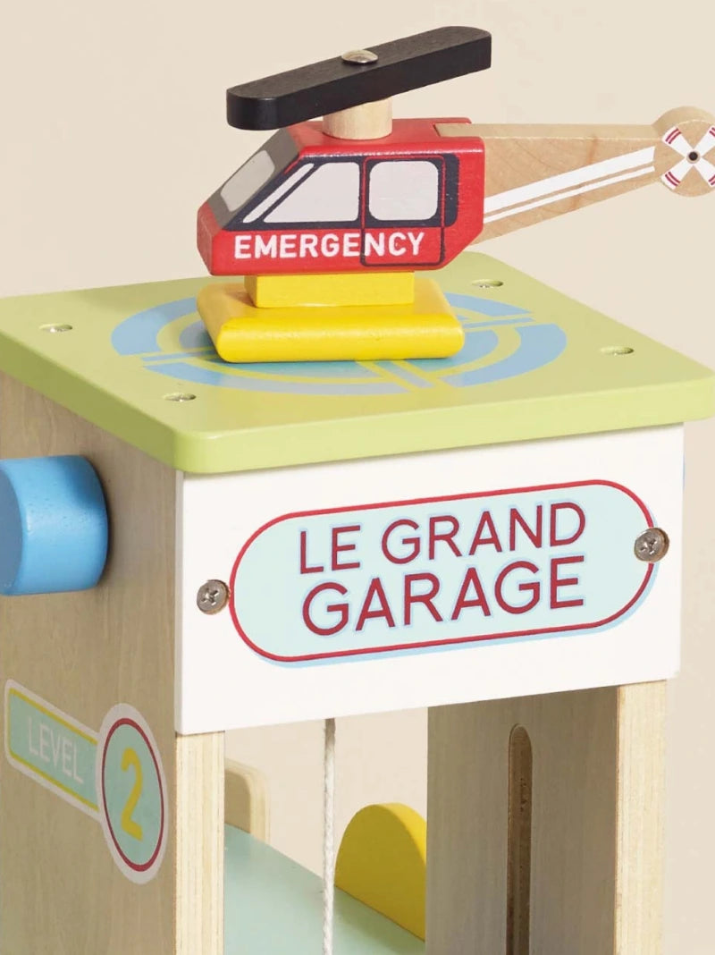 Le Grand Wooden Toy Car Garage