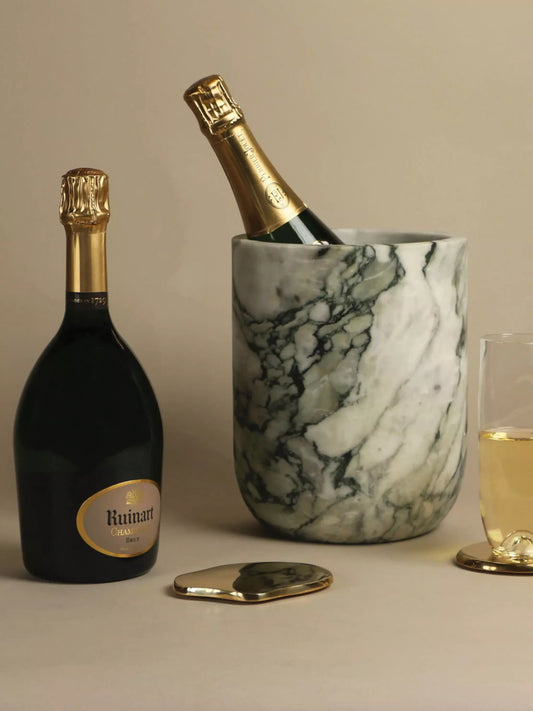 White Marble Champagne Cooler