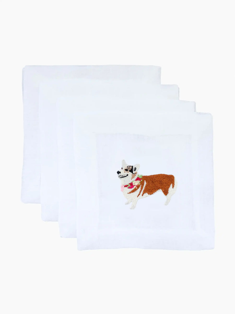 Corgi Cocktail Napkins