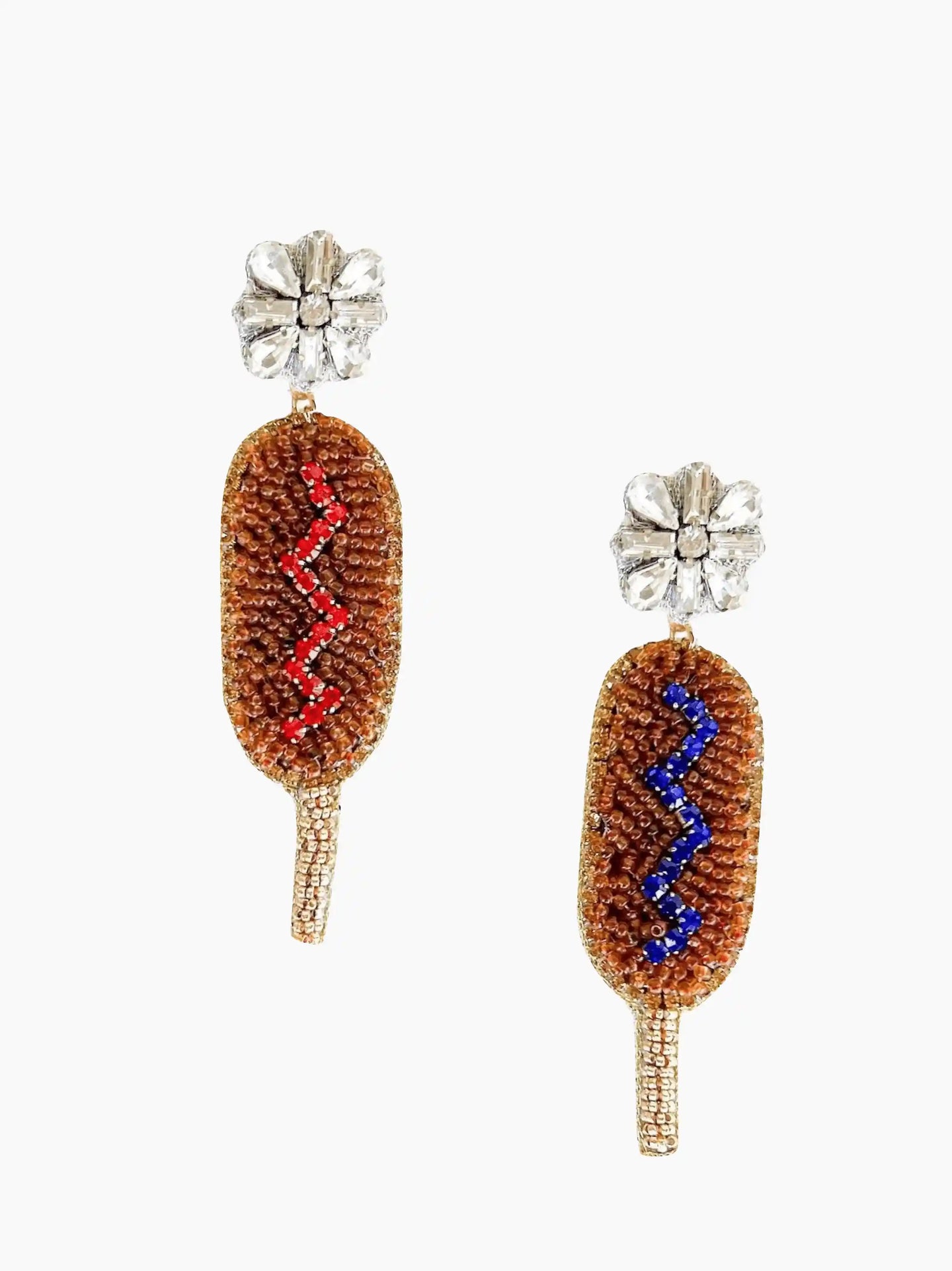 American Corn Dog Earrings