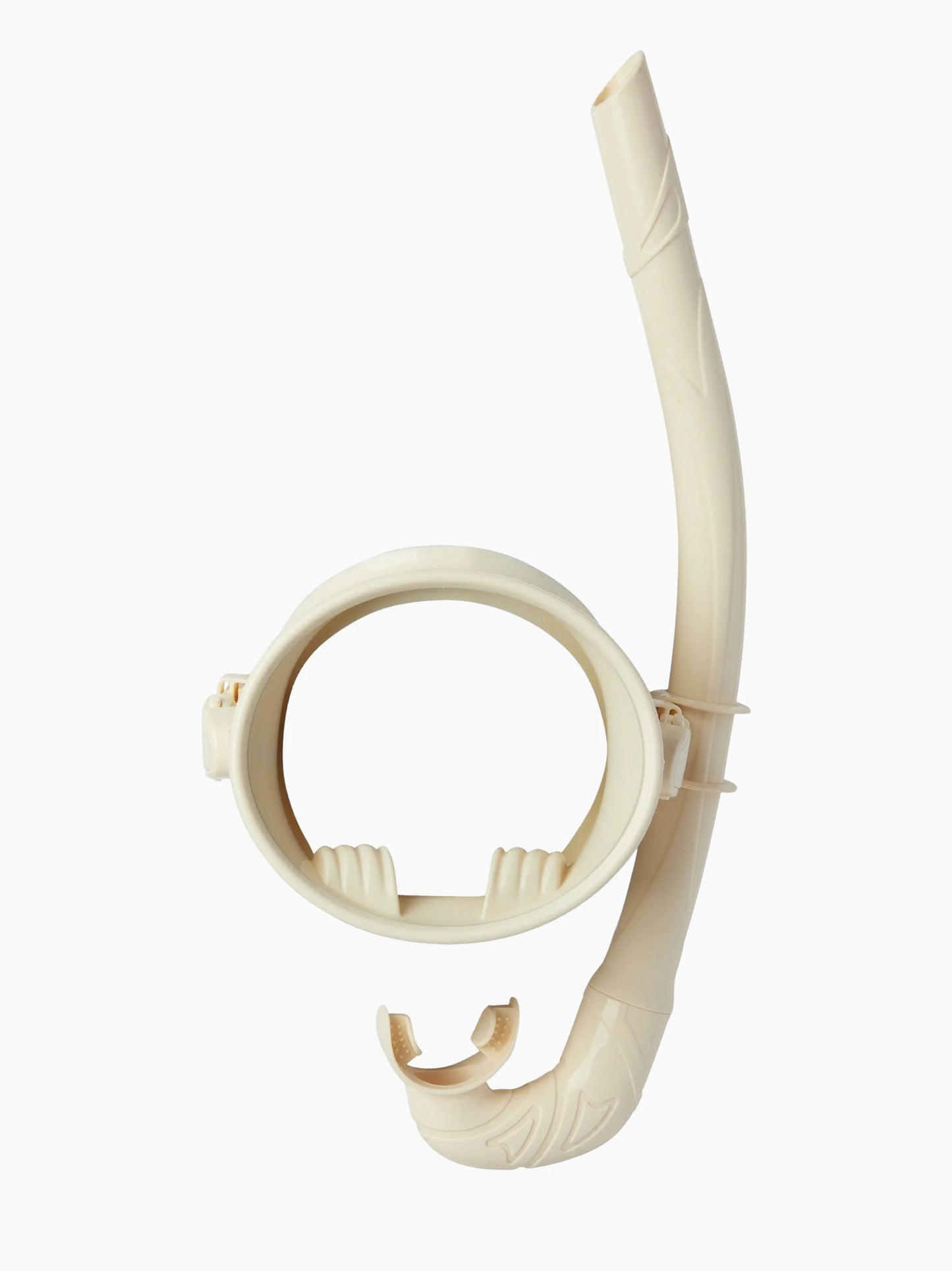 Cream Dive Mask and Snorkel Set