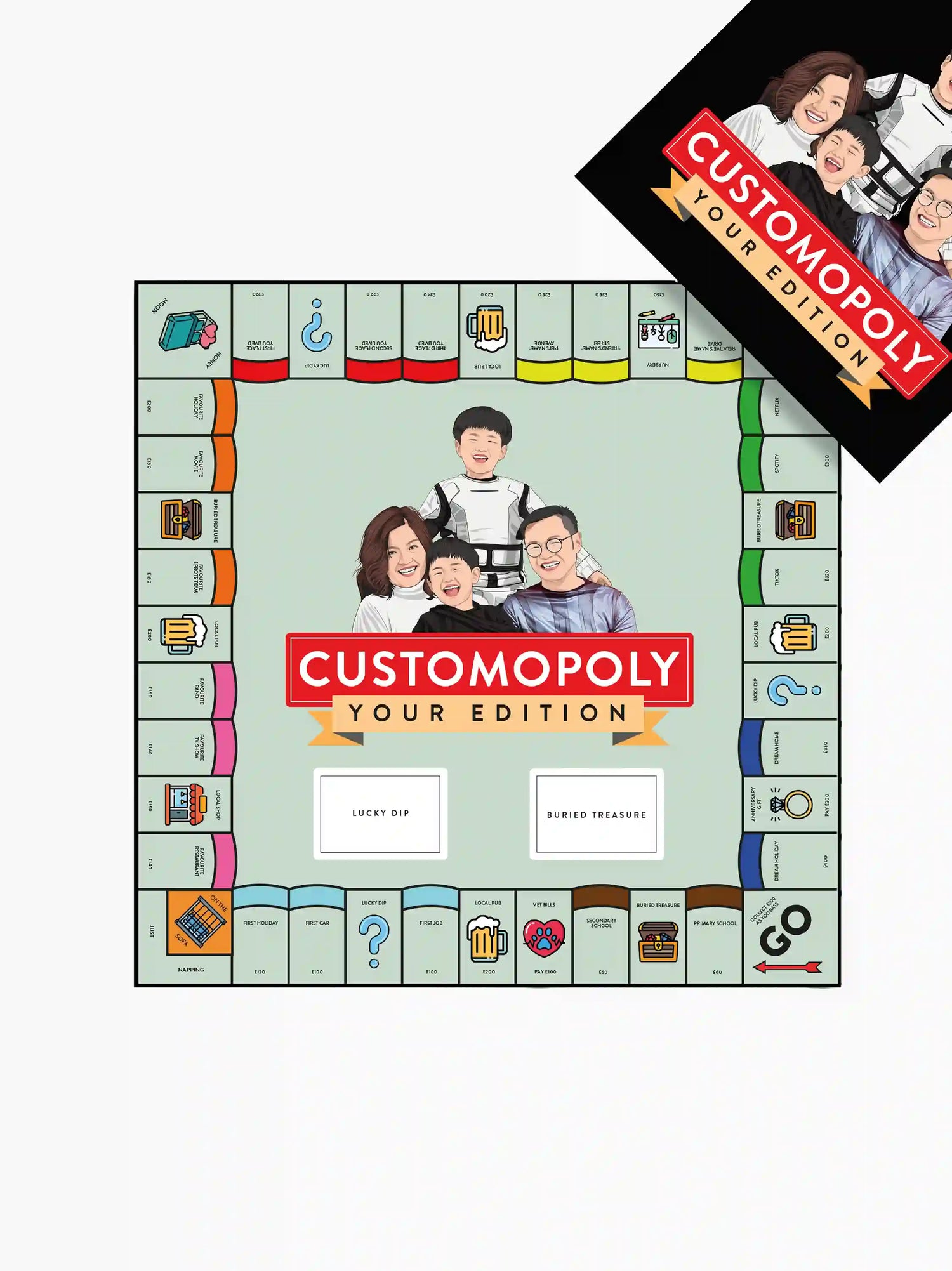 Custom Monopoly Board Game | The Go-To
