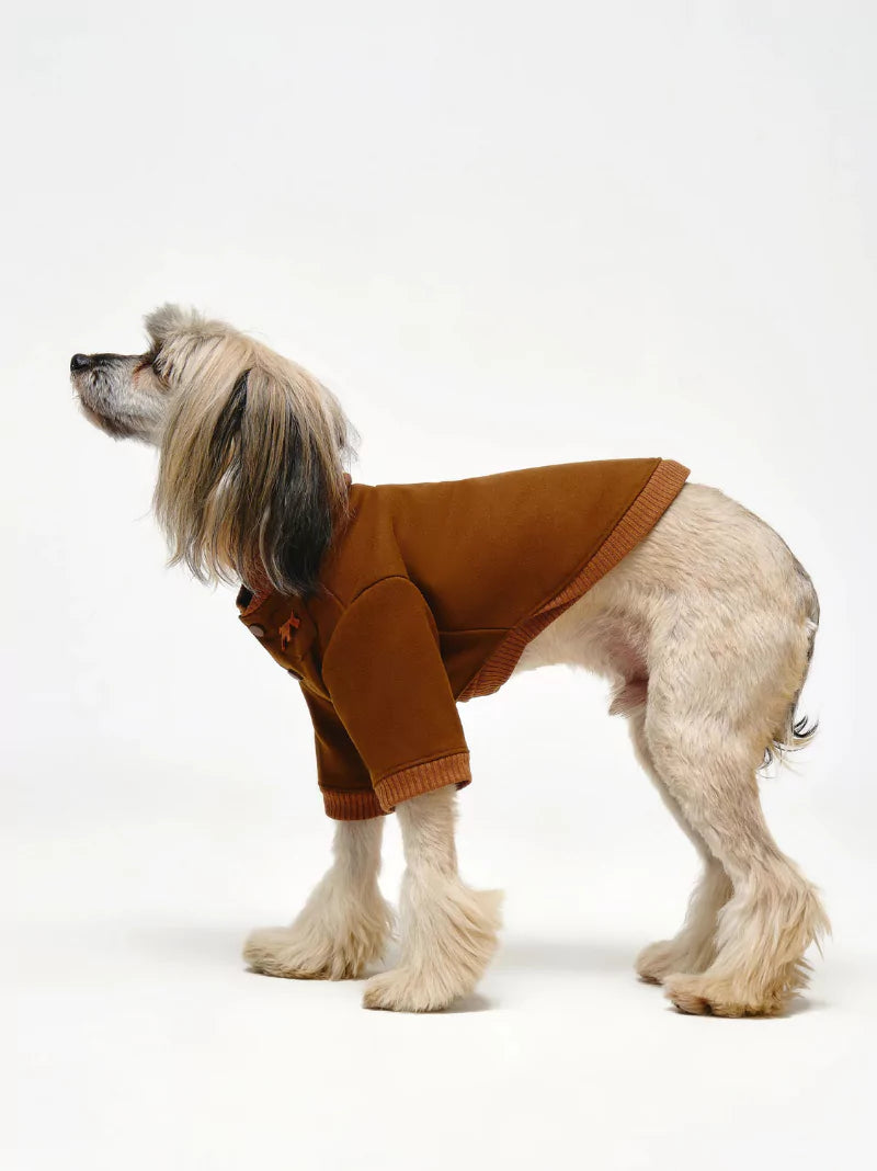 Brown Dog Fleece Coat