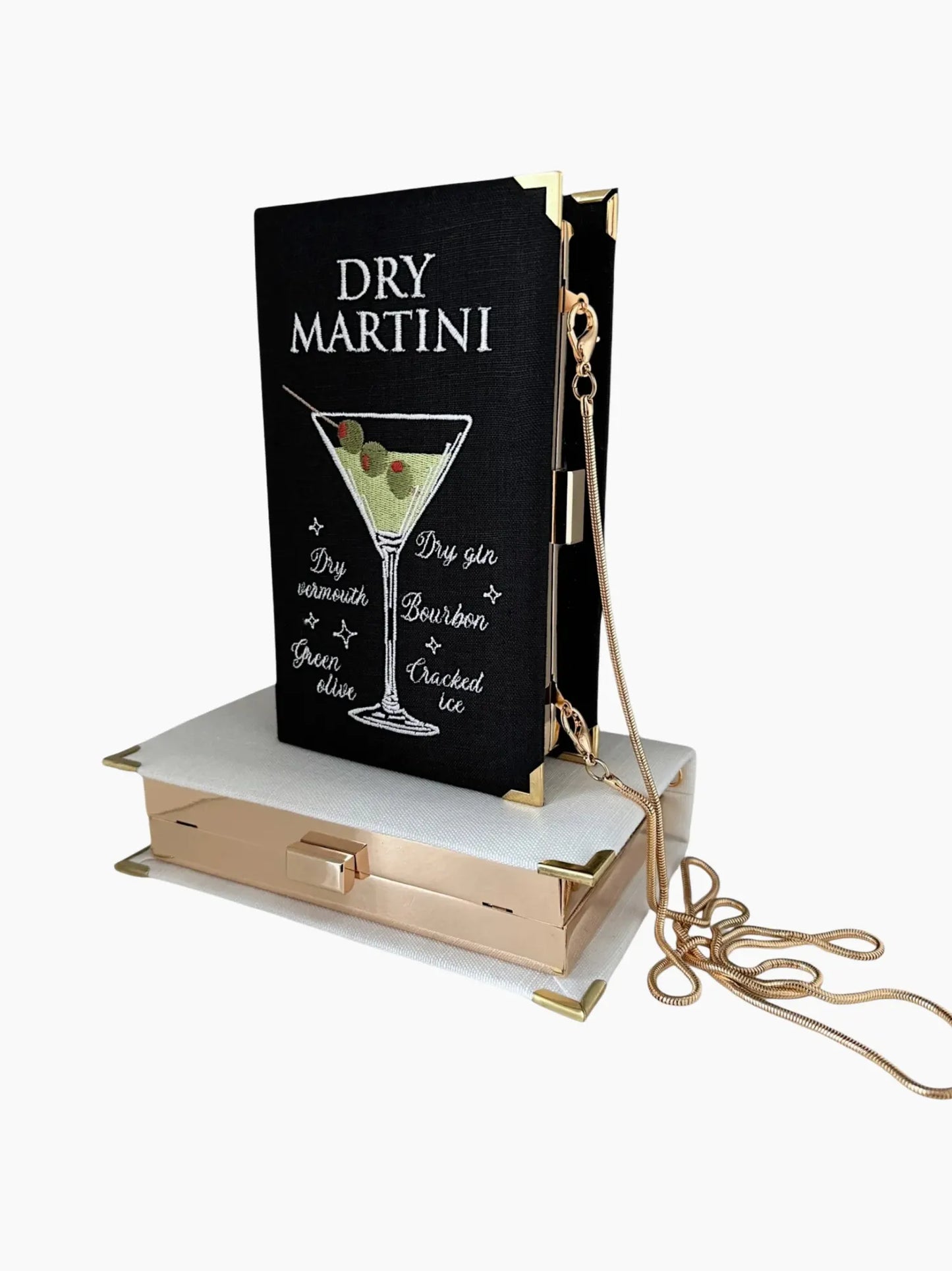 Dry Martini Embroidered Clutch