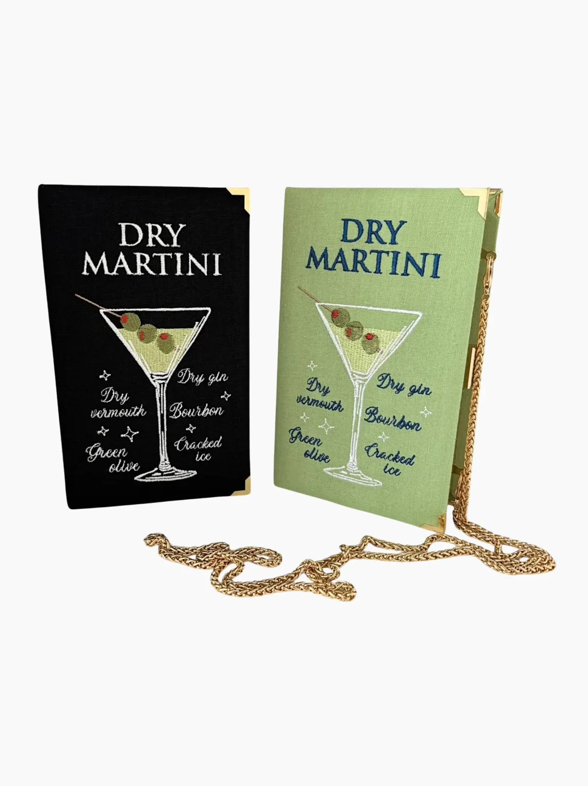 Dry Martini Embroidered Clutch