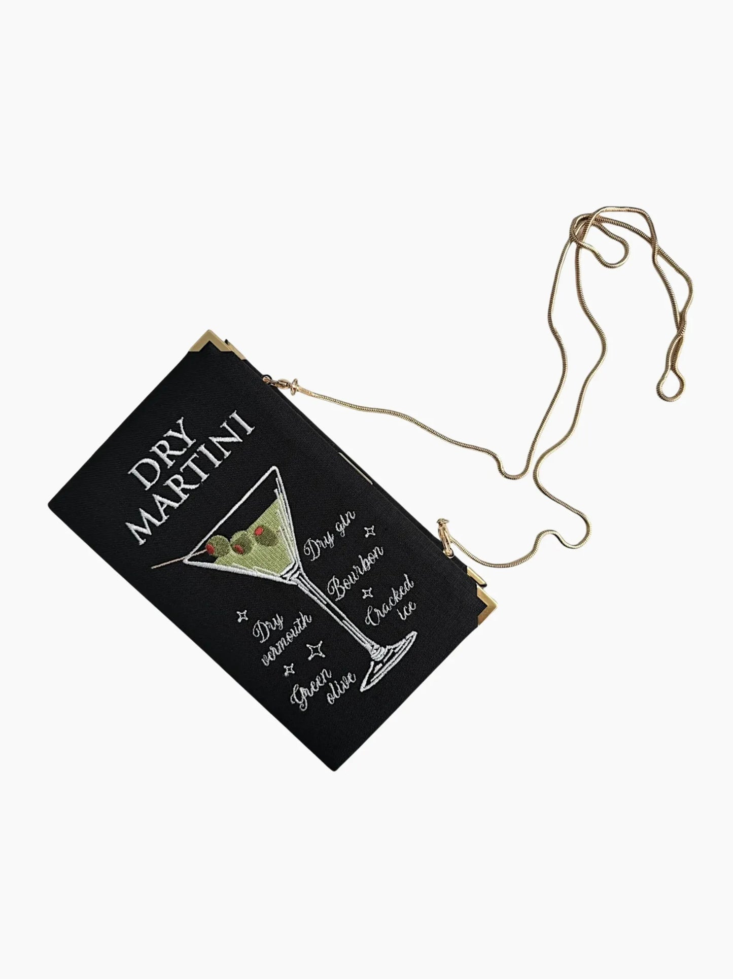 Dry Martini Embroidered Clutch