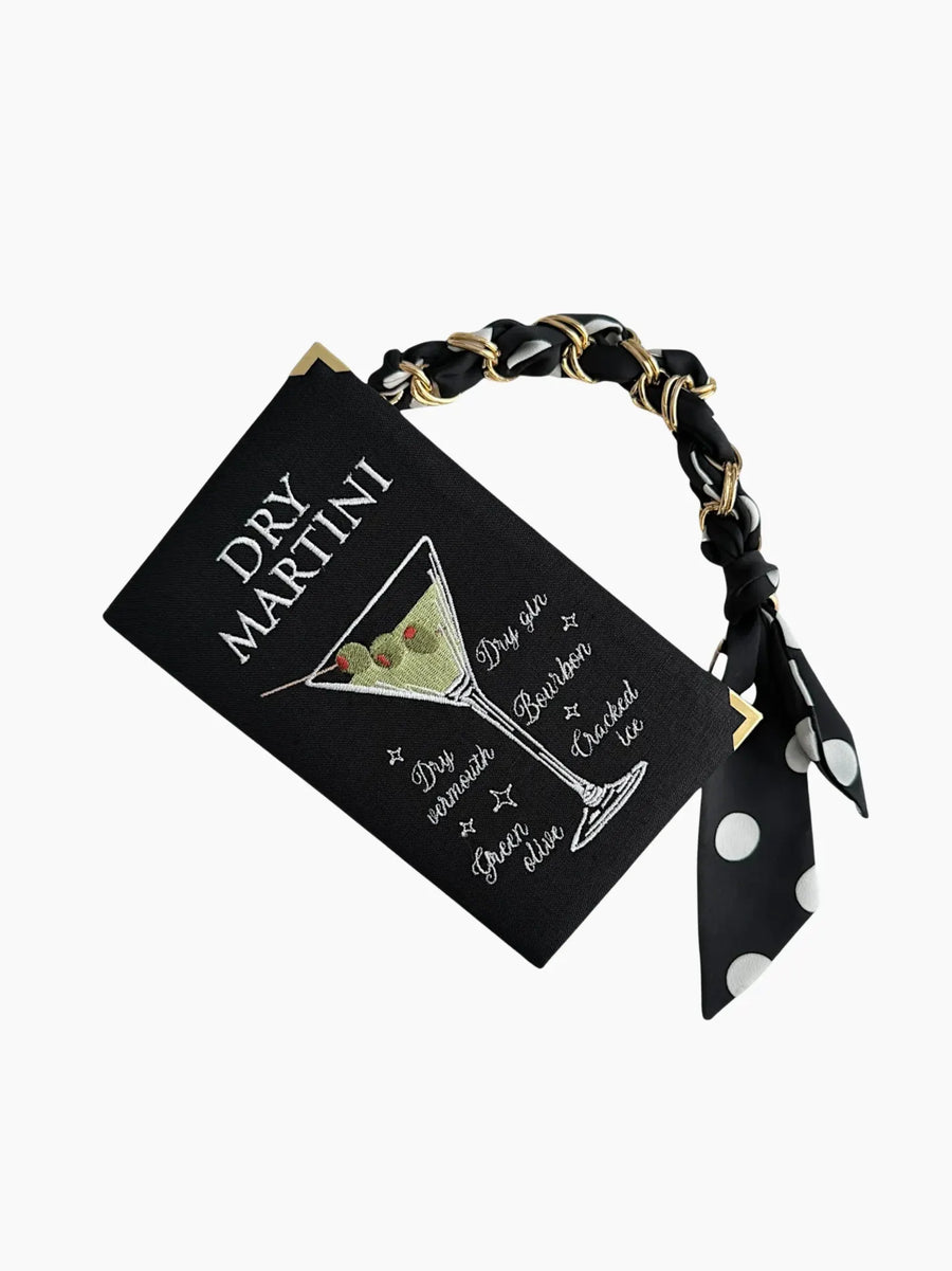 Dry Martini Embroidered Clutch