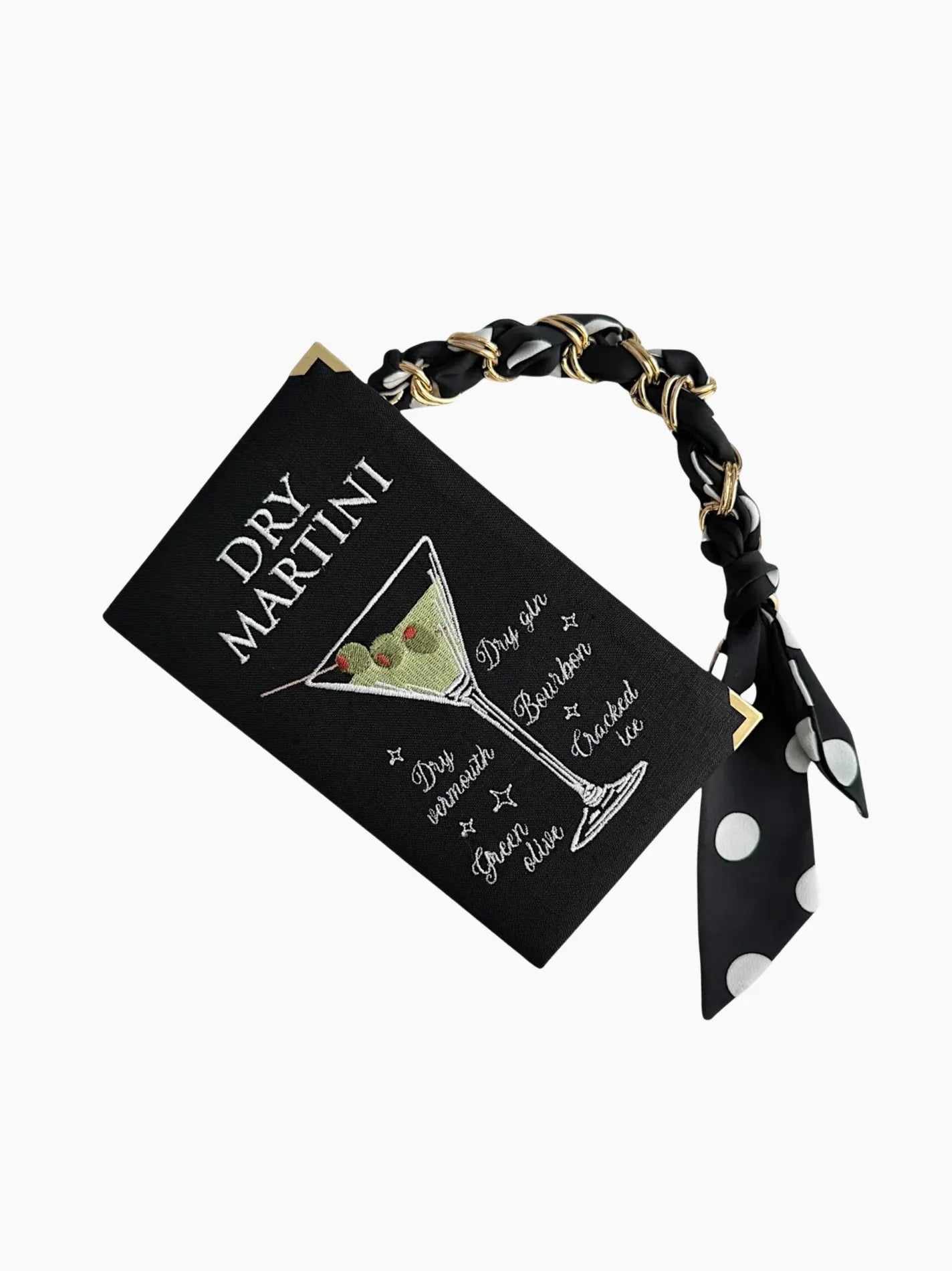 Dry Martini Embroidered Clutch