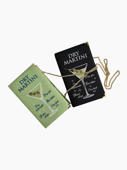 Dry Martini Embroidered Clutch