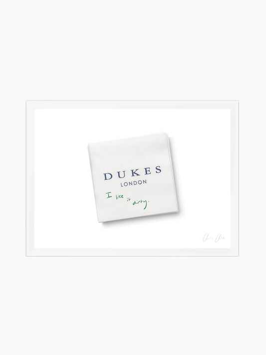 Napkin at Dukes ii Framed Art Print