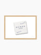 Napkin at Dukes i Framed Art Print