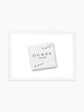 Napkin at Dukes i Framed Art Print