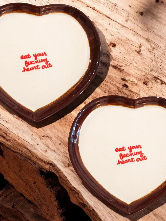Eat Your Heart Out Dinner Plate Set of 2