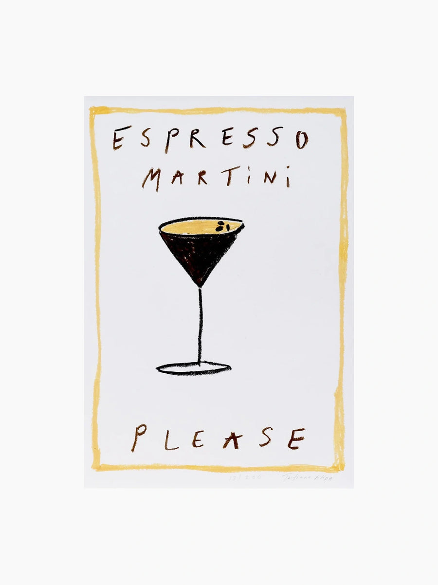 Espresso Martini Please Art Print