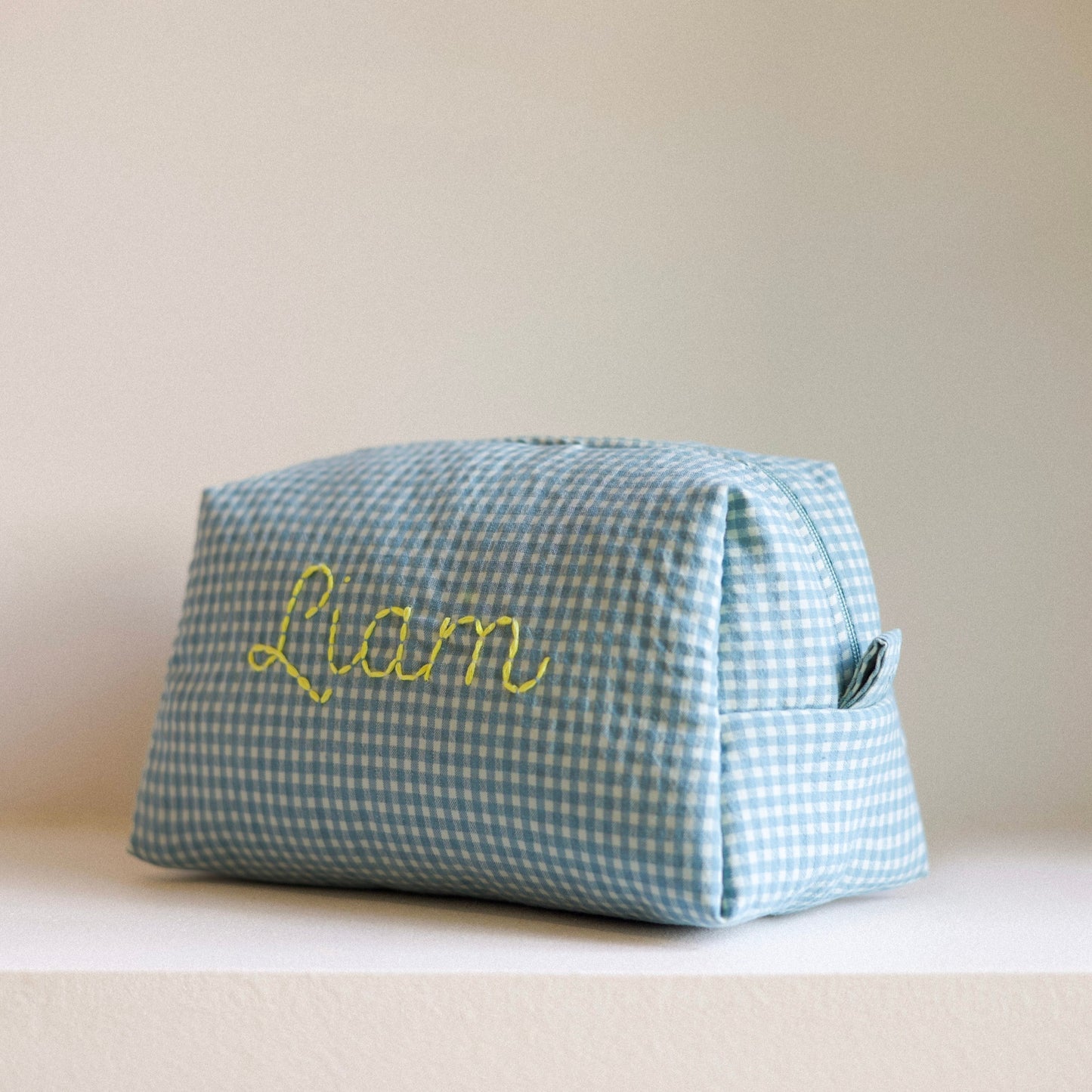 Personalised Vichy Azur Baby Toiletry Bag