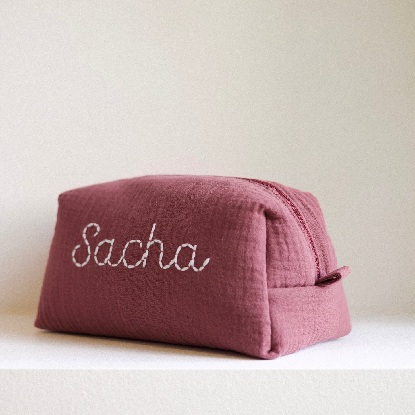 Personalised Bordeaux Baby Toiletry Bag