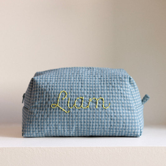 Personalised Vichy Azur Baby Toiletry Bag