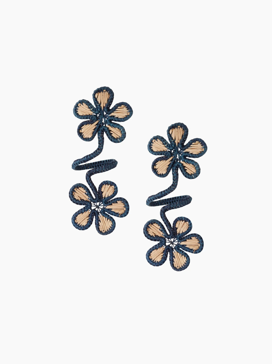 Rolled Flowers Napkin Ring Set