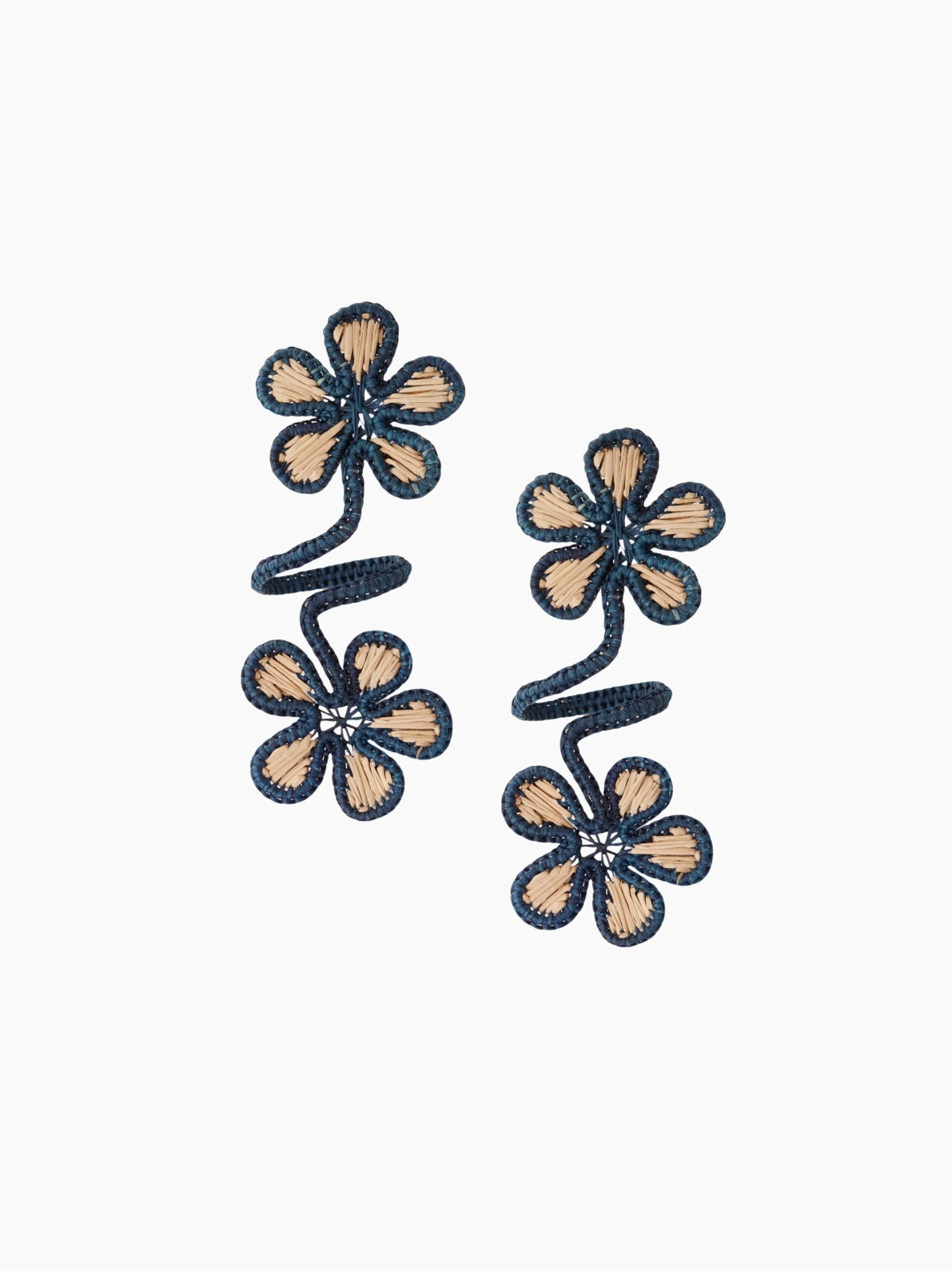 Rolled Flowers Napkin Ring Set