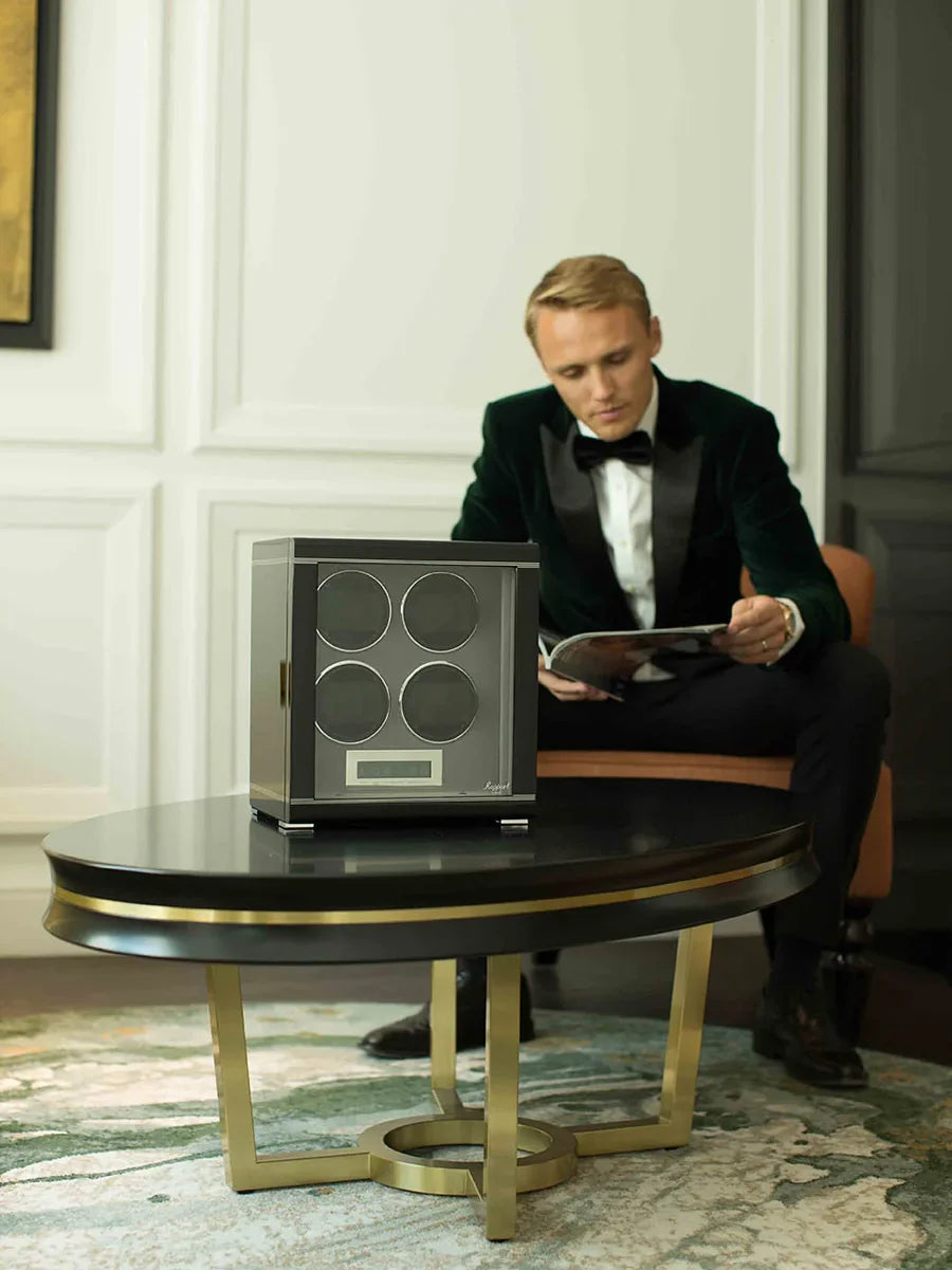 Carbon Fibre Formula Quad Watch Winder