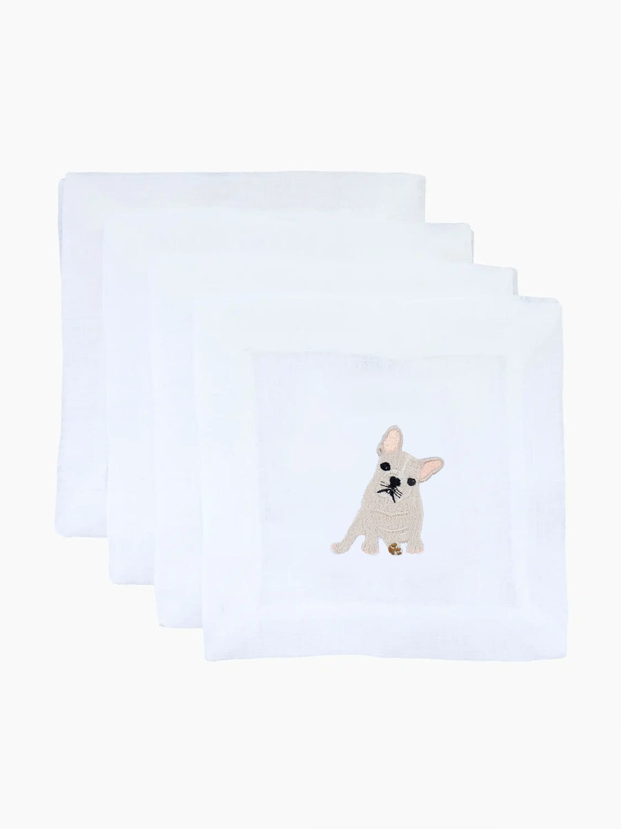 French Bulldog Cocktail Napkins
