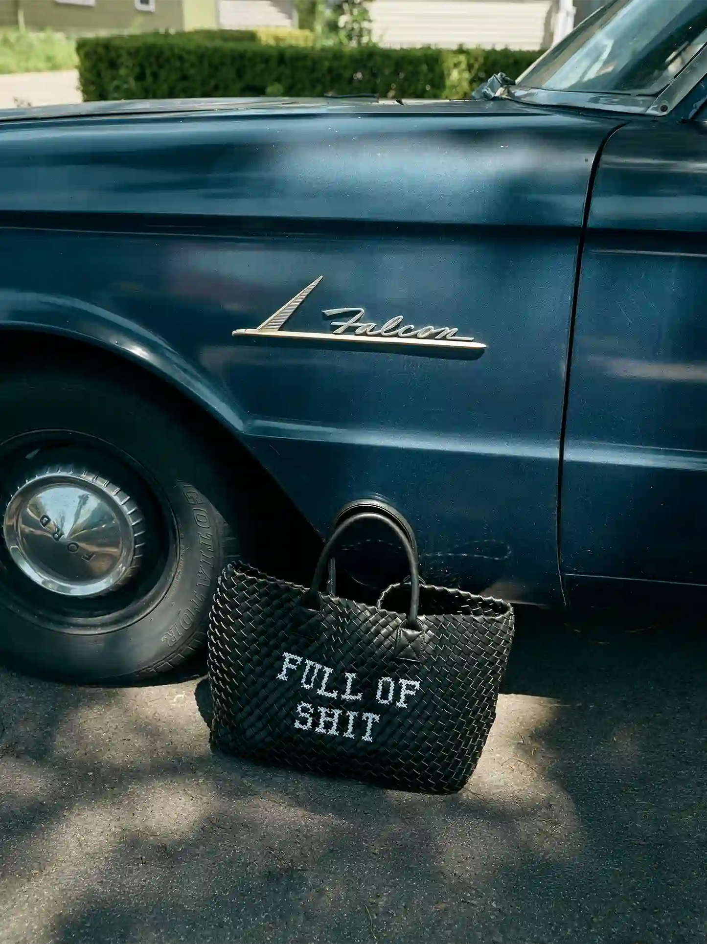 Full Of Shit Embroidered Woven Bag