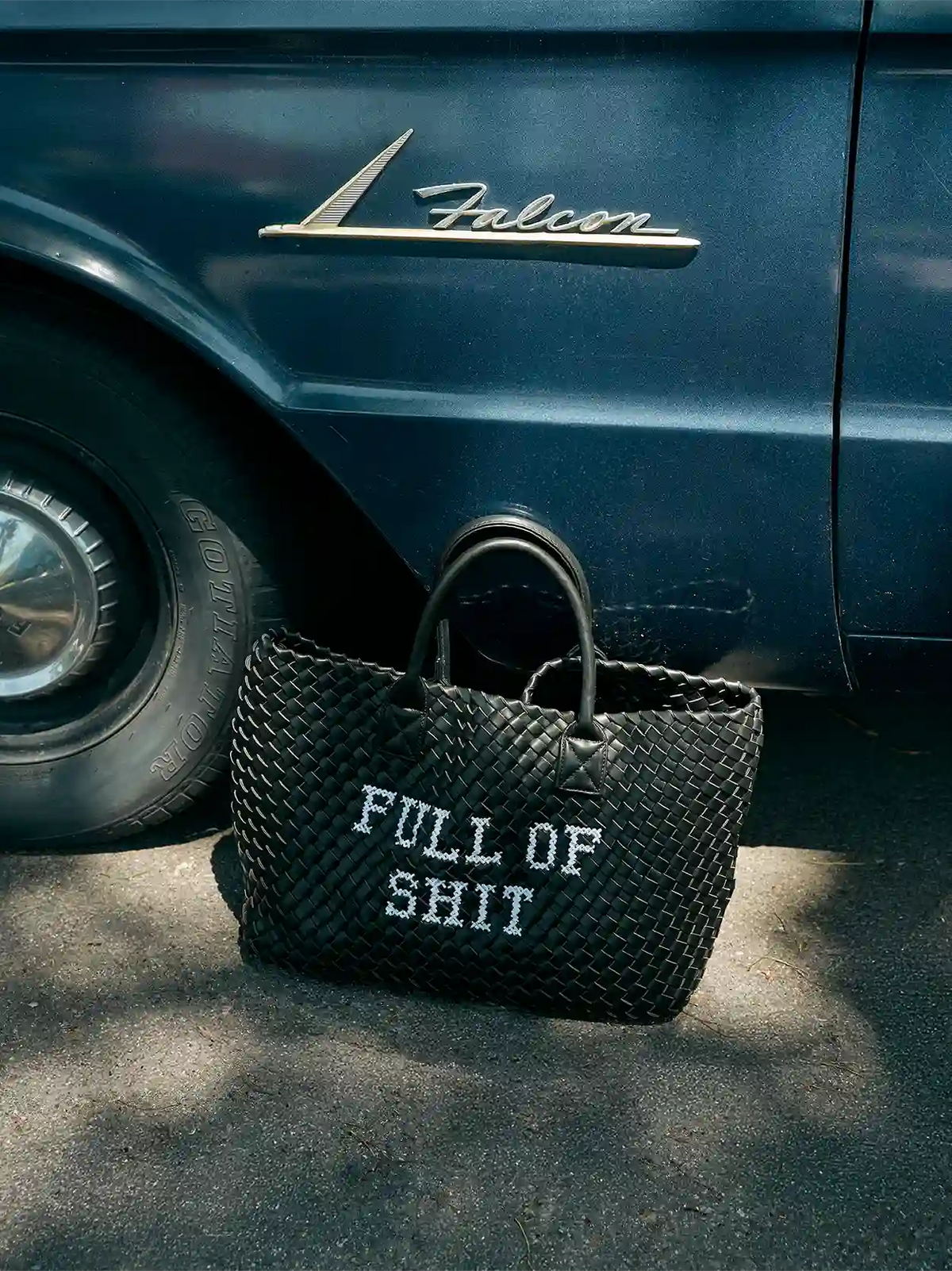Full Of Shit Embroidered Woven Bag