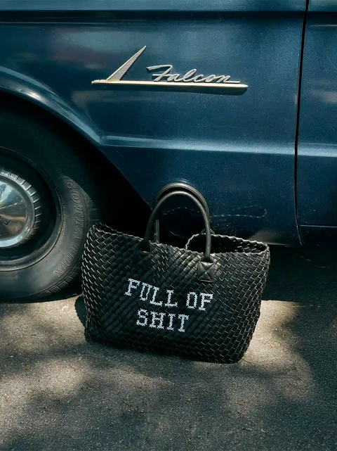 Full Of Shit Embroidered Woven Bag
