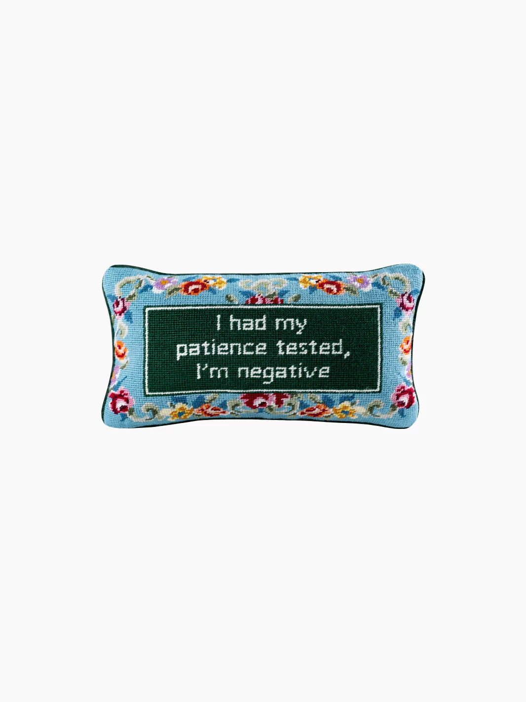 Patience Needlepoint Pillow