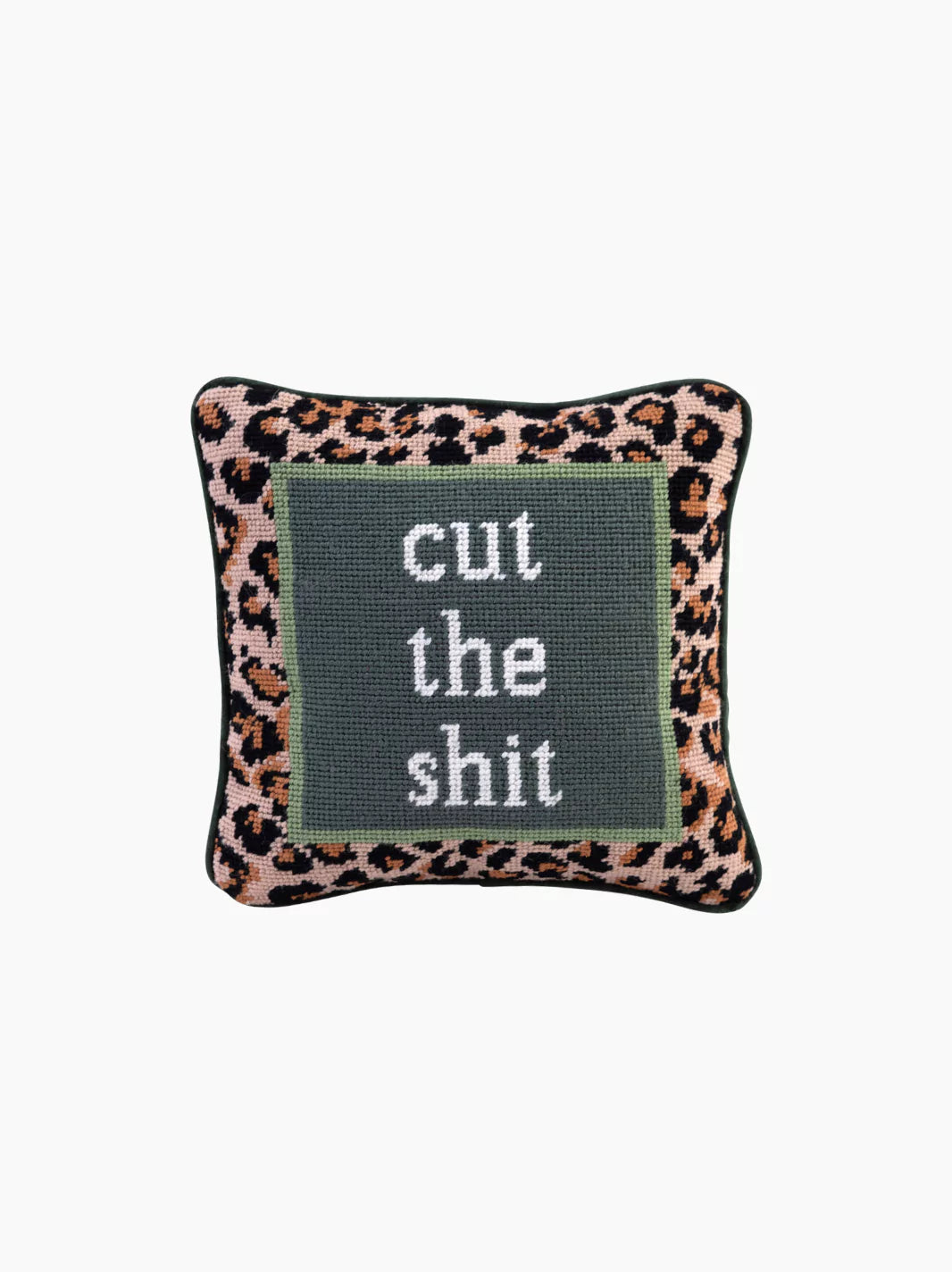 Cut The Sh*t Needlepoint Pillow