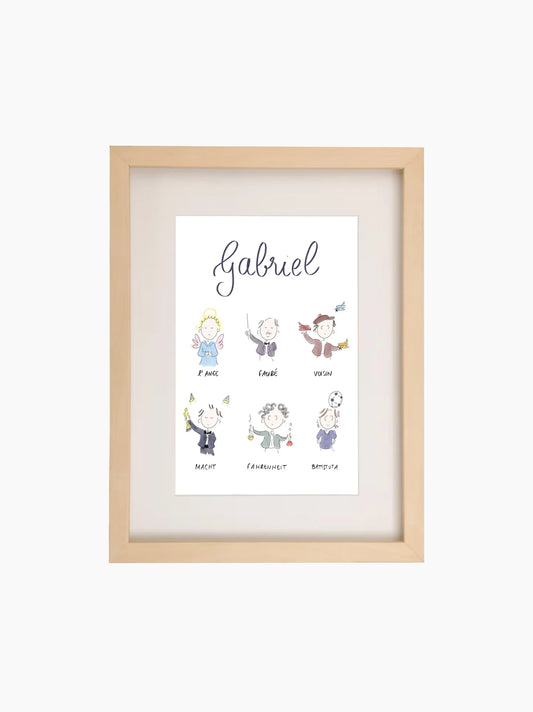 Gabriel Kids Art Print
