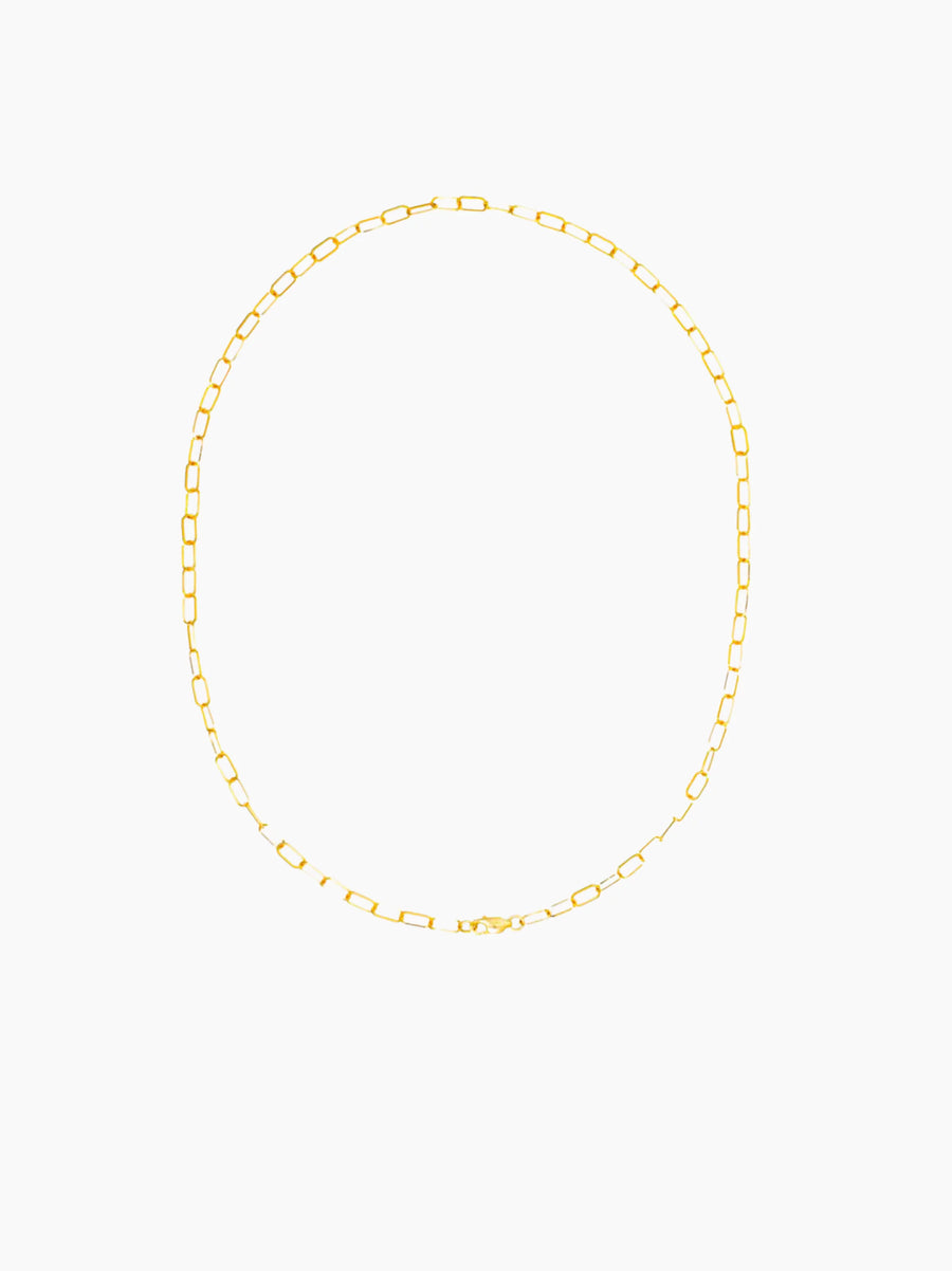 Gold Paperclip Chain Necklace