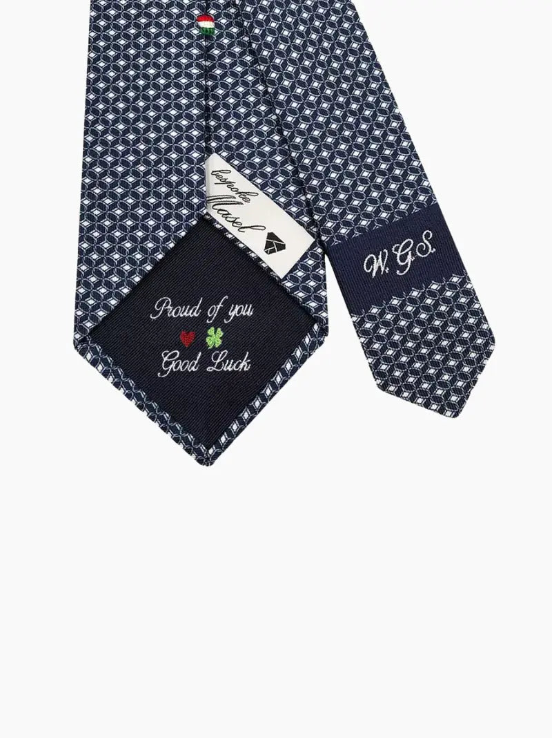 Geometric Pattern Bespoke Tie