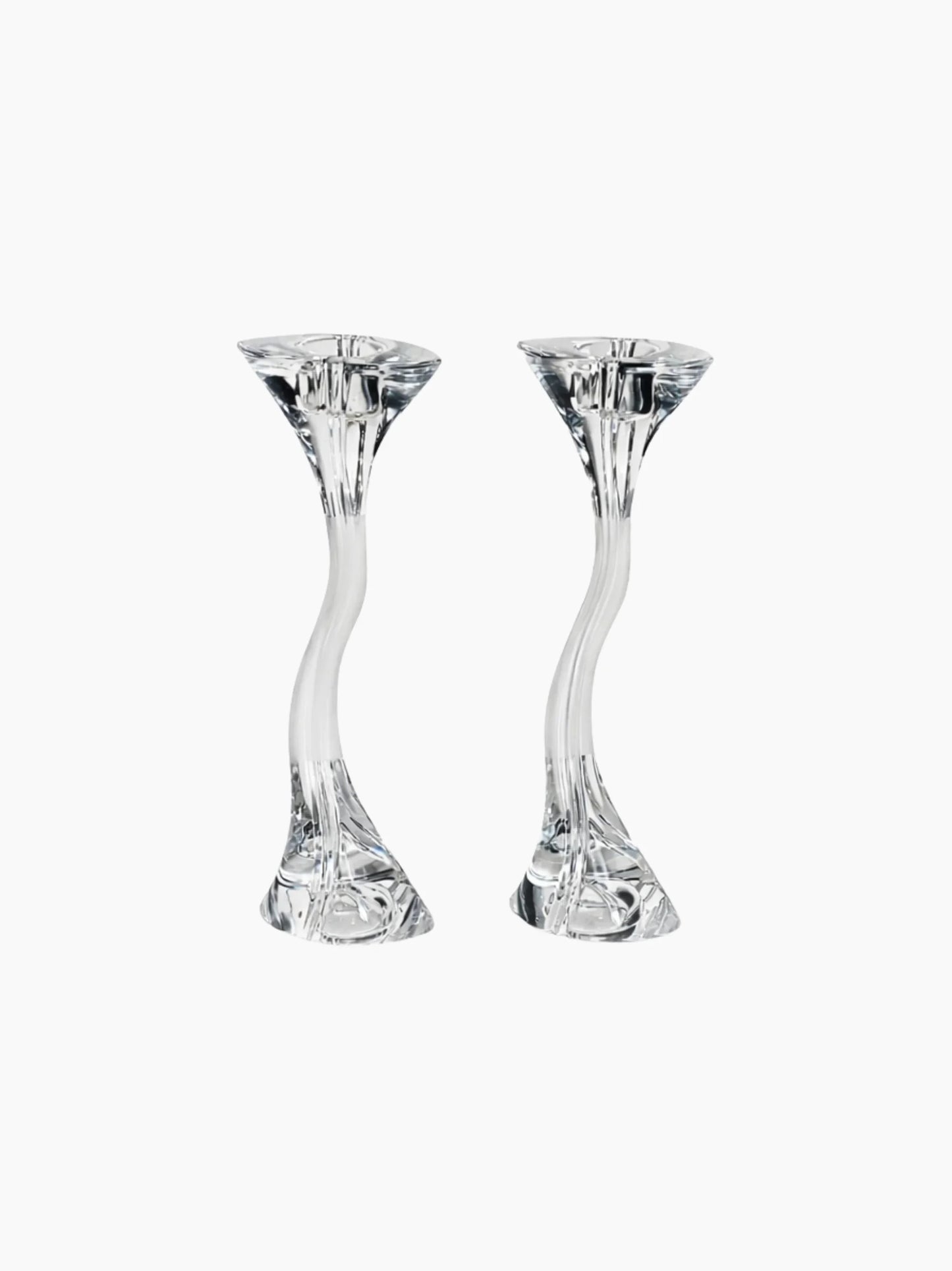 Vintage Glass Candle Holders