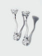 Vintage Glass Candle Holders