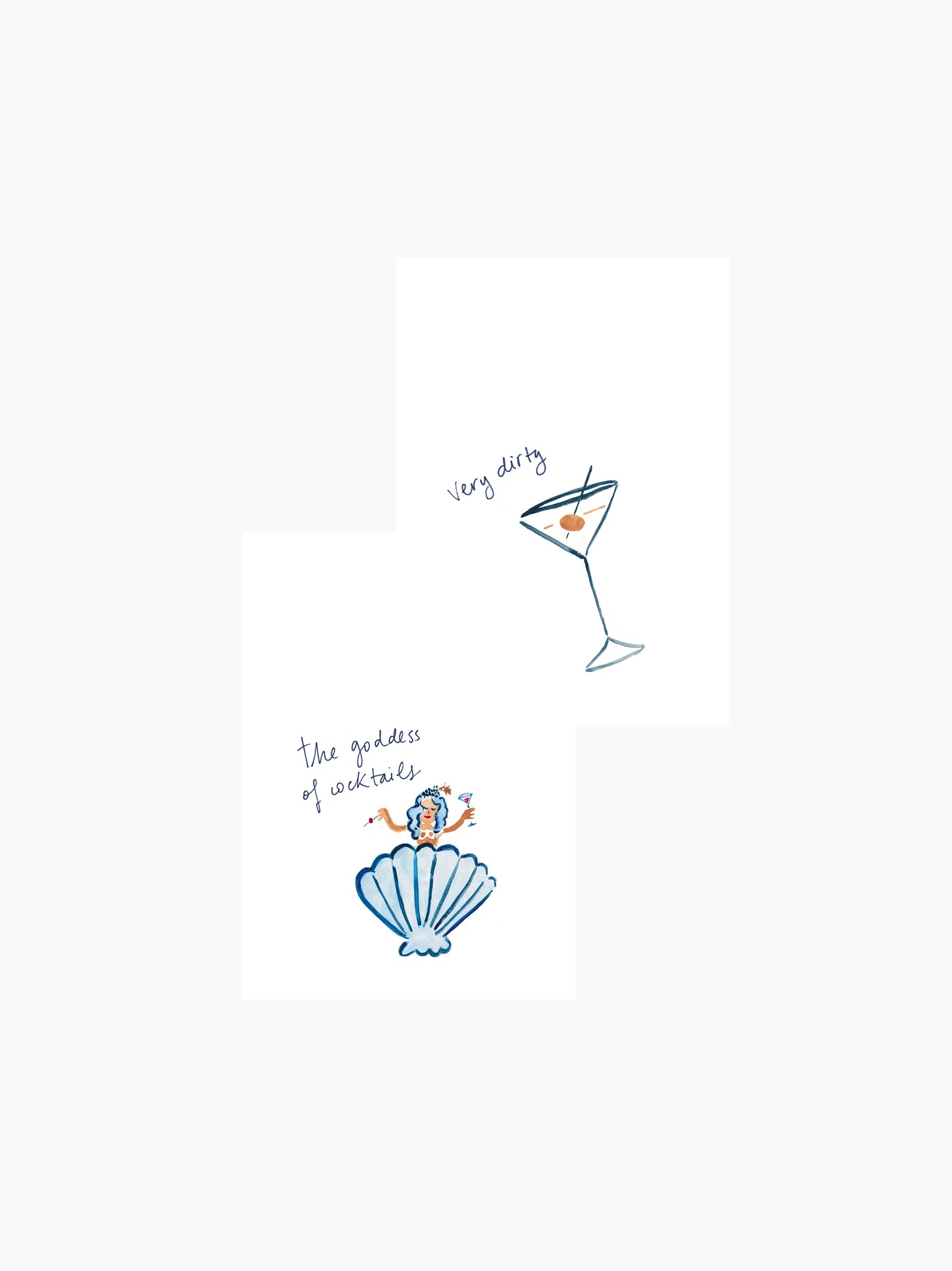 Goddess Of Cocktails Napkins Set of 2