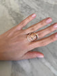 Gold Chunky Letter Ring