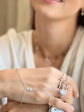 Gold Diamond Hand Bracelet